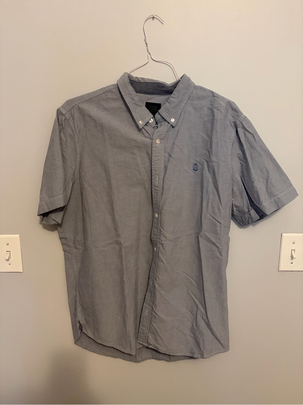 14th & Union Light Blue Short-Sleeve Button-Down Shirt